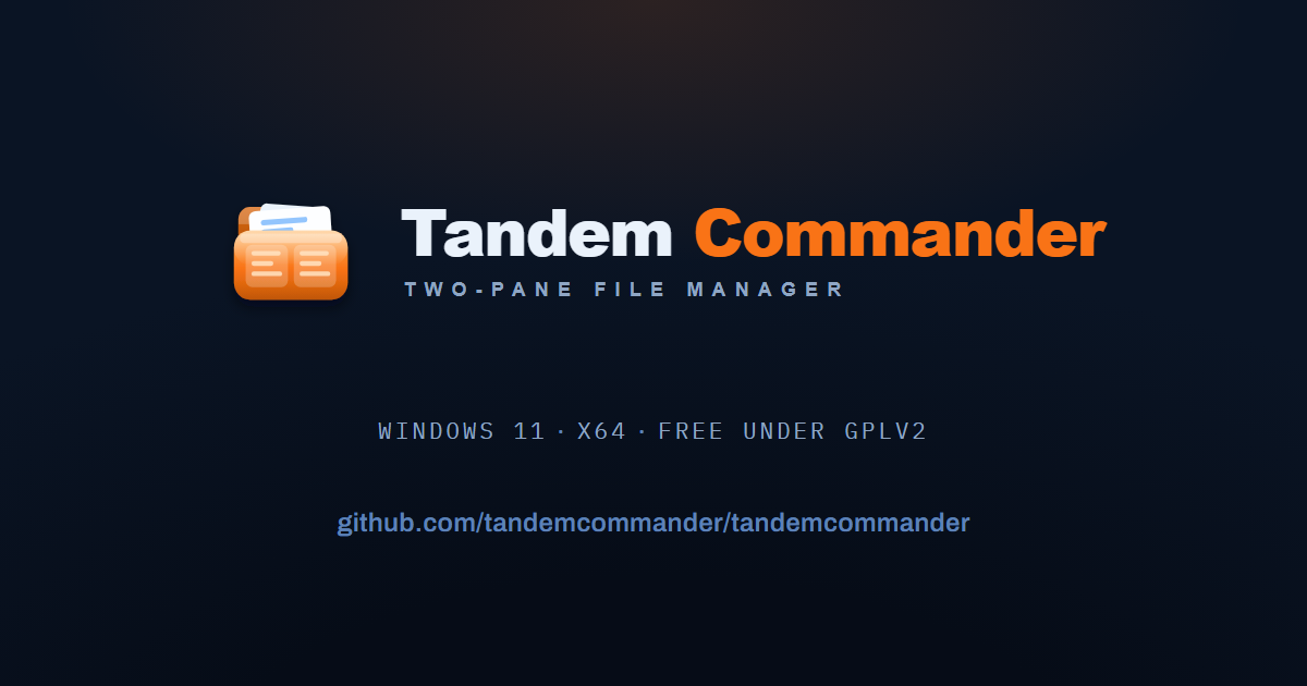 Release history - Tandem Commander